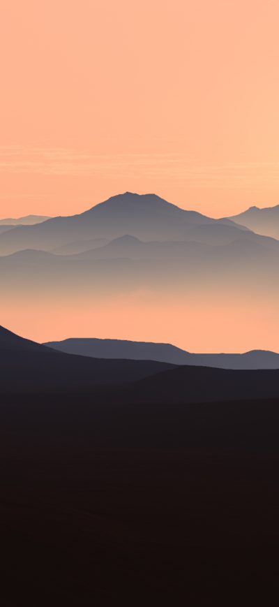 Fond d'écran iPhone Mountains Landscape Sunset 5k