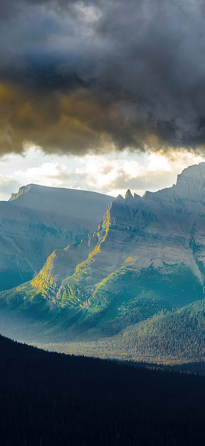 Fond d'écran iPhone Mountains Cliff Clouds 4k
