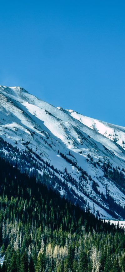 Fond d'écran iPhone Snow Capped Mountains Daylight 5k