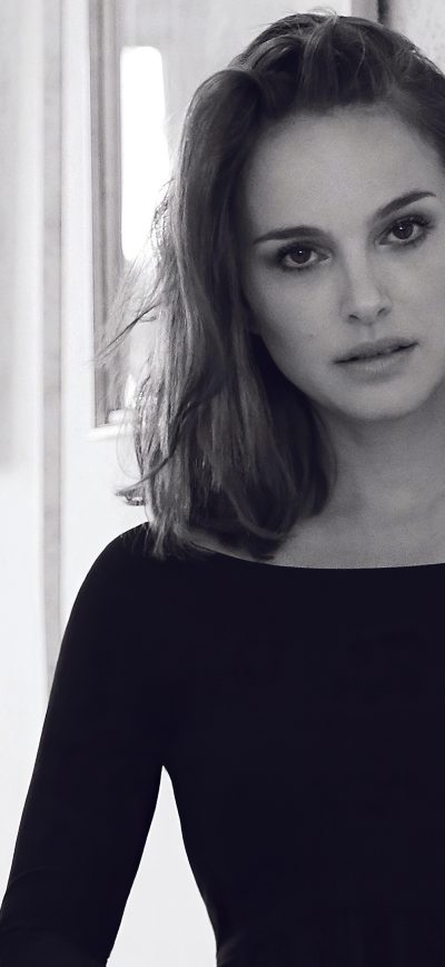 Fond d'écran iPhone Natalie Portman Monochrome 4k