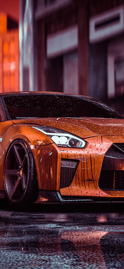 Fond d'écran iPhone Nissan Gtr Nfs Front 4k