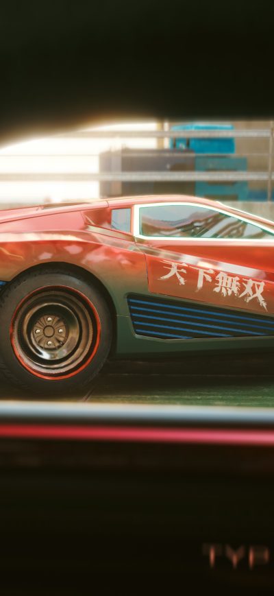 Fond d'écran iPhone Quadra Turbo R V Tech Cyberpunk 2077 2021 5k
