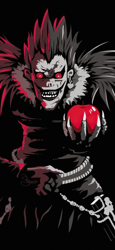 Fond d'écran iPhone Ryuk Death Note 4k