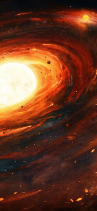 Fond d'écran Space 3d Art 4k sur iPhone