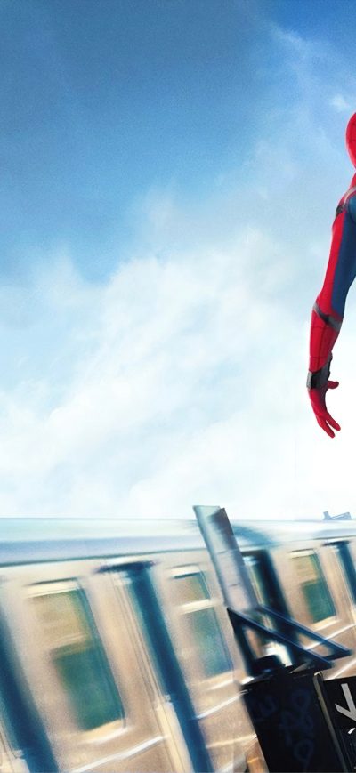 Fond d'écran iPhone Spider Man Homecoming 8k