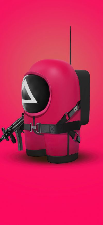 Fond d'écran iPhone Squid Game Minimal 4k