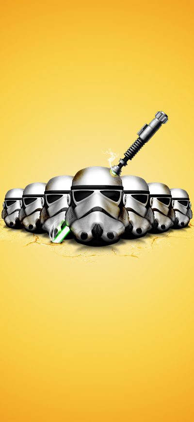 Fond d'écran iPhone Star Wars Minimal Logo 4k