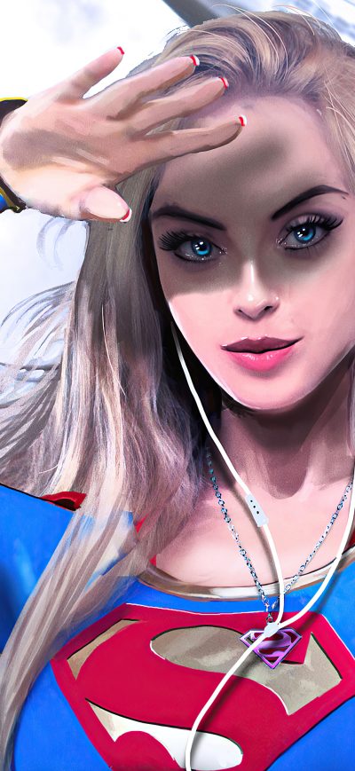 Fond d'écran iPhone Supergirl Superhero 4k