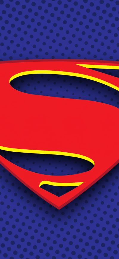 Fond d'écran iPhone Superman Logo Illustration 5k