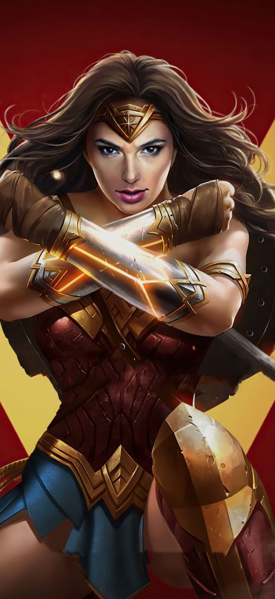 Fond d'écran iPhone Wonder Woman Dc Injustice 2 Mobile