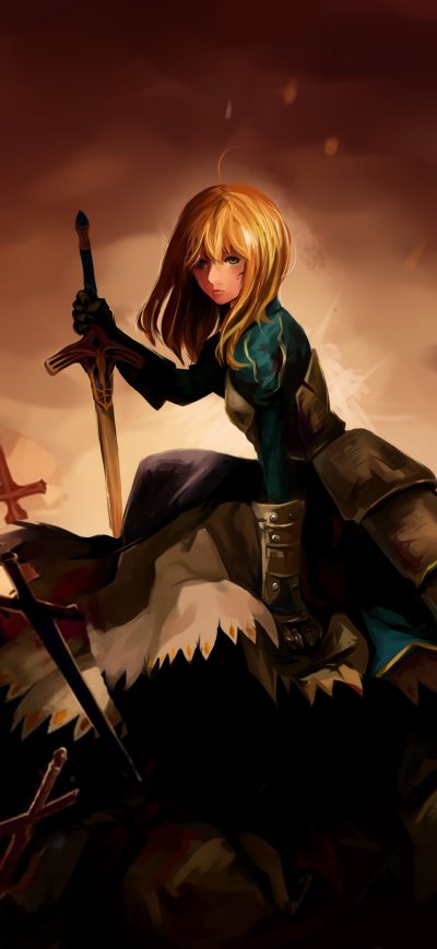Fond d'écran iPhone Saber Fate Stay Night