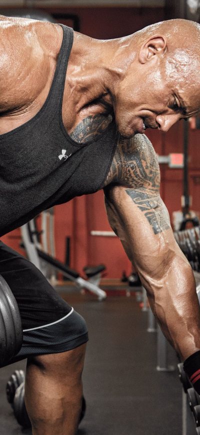 Fond d'écran iPhone Dwayne Johnson Workout