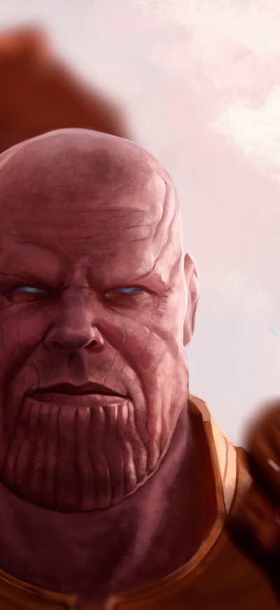 Fond d'écran iPhone Thanos Infinity Gauntlet 4k