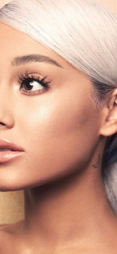 Fond d'écran iPhone Ariana Grande Face Portrait 4k