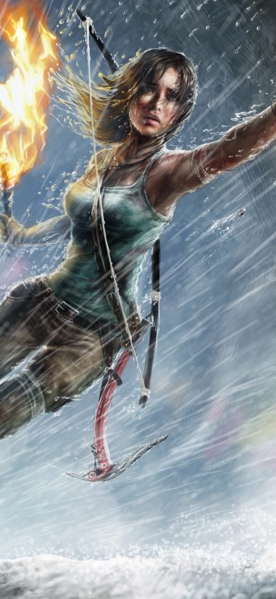 Fond d'écran iPhone Lara Croft Artwork