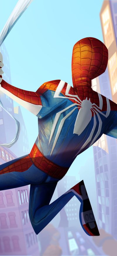 Fond d'écran Spider Man Ps4 Fanart sur iPhone
