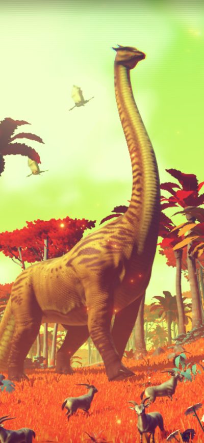 Fond d'écran iPhone Dinosaur In No Mans Sky Game