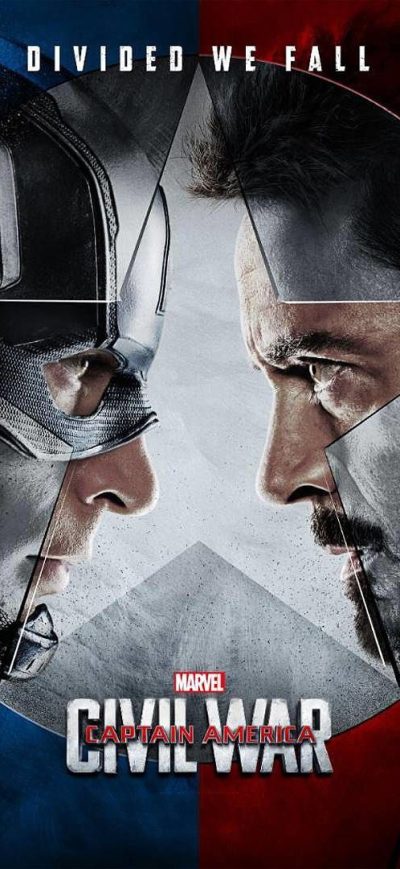 Fond d'écran iPhone Captain America Vs Tony Stark