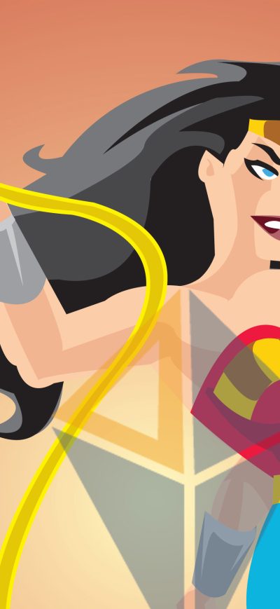 Fond d'écran iPhone Wonder Woman Vector Art 4k