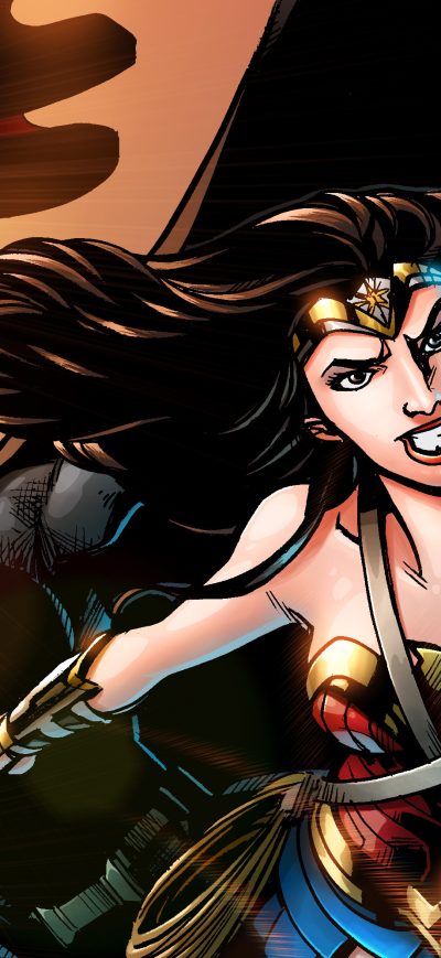 Fond d'écran iPhone Justice League Wonder Woman Superman Batman
