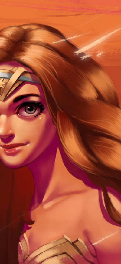 Fond d'écran iPhone Wonder Woman Cute Art