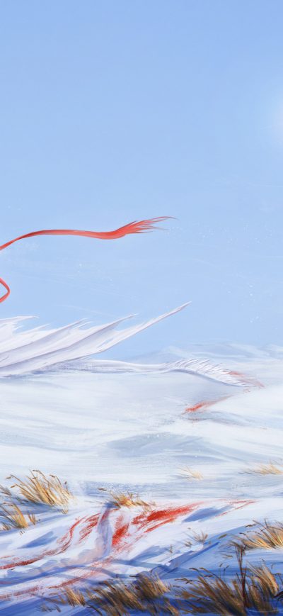 Fond d'écran iPhone Dragon Blood Cold Fantasy Freedom Viewer Looking At It 5k