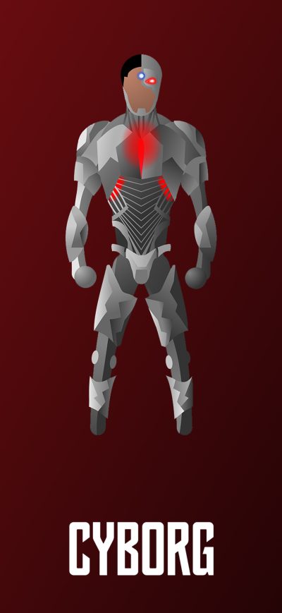 Fond d'écran iPhone Cyborg Illustration 4k