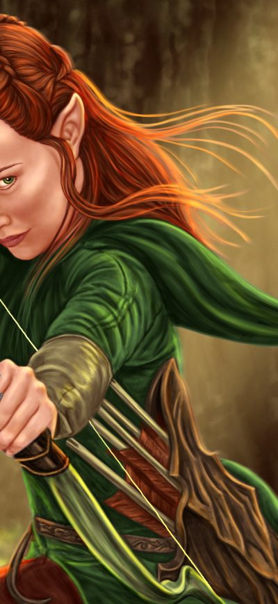Fond d'écran iPhone Tauriel Hobbit 4k