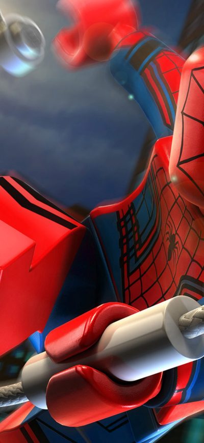 Fond d'écran iPhone Lego Spiderman Homecoming
