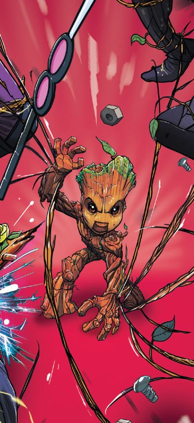 Fond d'écran iPhone Baby Groot Artwork HD