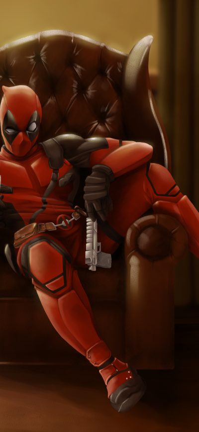 Fond d'écran iPhone Deadpool Sitting On Sofa