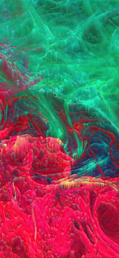 Fond d'écran iPhone Red Green Abstract Paths 4k