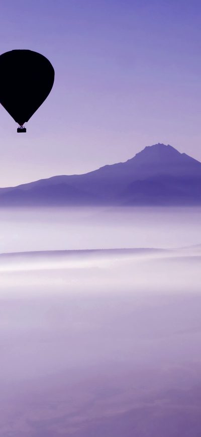 Fond d'écran iPhone Air Balloon Mountains Landscape