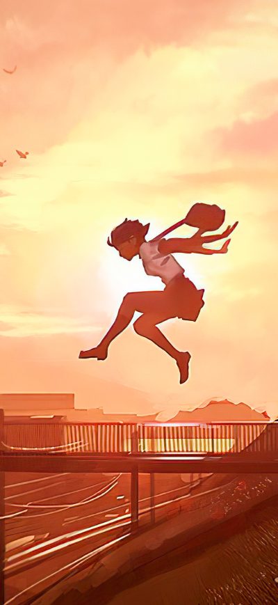 Fond d'écran iPhone Anime Girl In Joy 4k