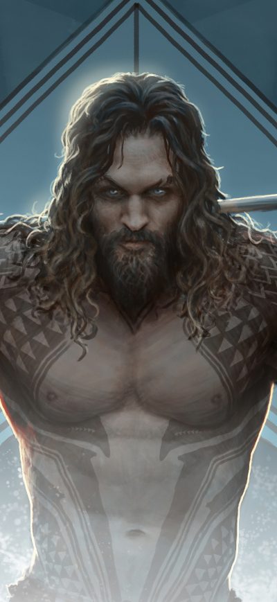 Fond d'écran iPhone Aquaman Marine Marvel 8k