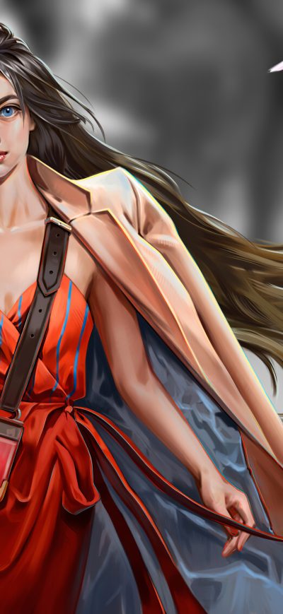 Fond d'écran iPhone Girl With Rose In Hand 4k