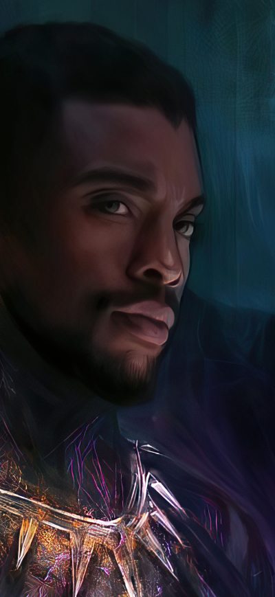 Fond d'écran iPhone Chadwick Boseman Black Panther 2020