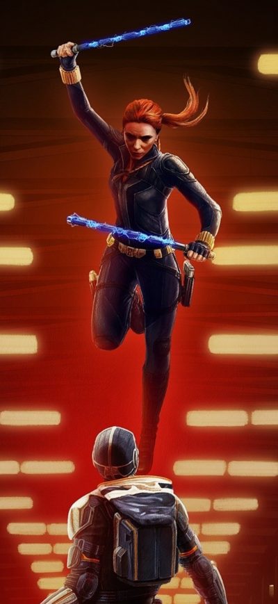 Fond d'écran iPhone Black Widow International Textless 4k