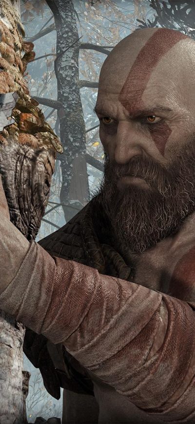 Fond d'écran iPhone Kratos God Of War 4