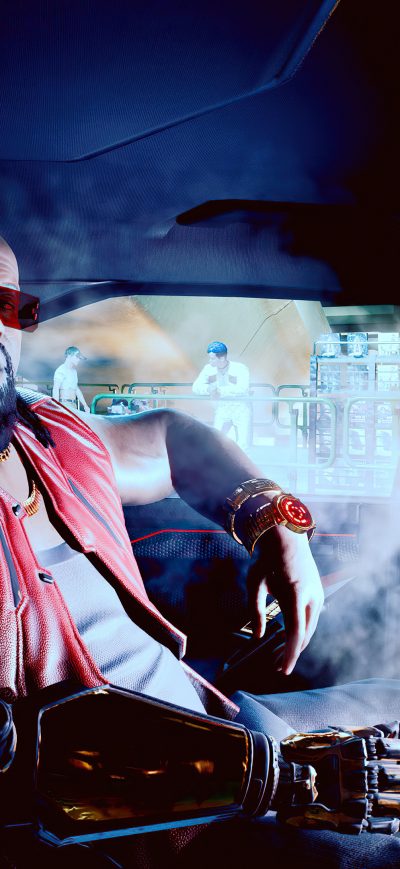 Fond d'écran iPhone Big Guy Cyberpunk 2077