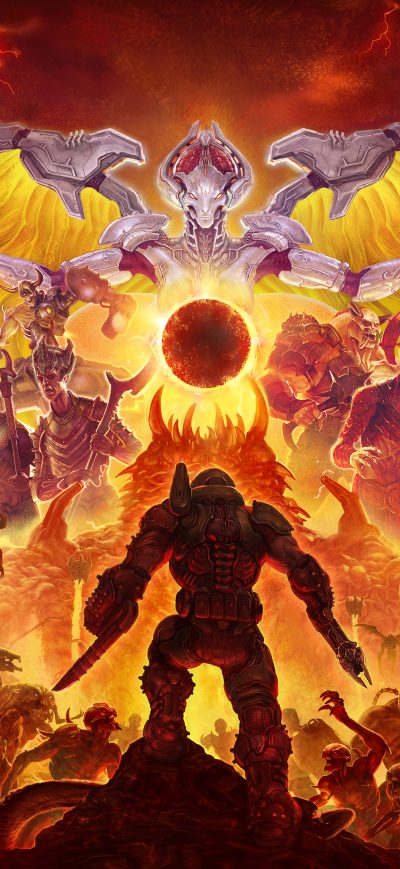 Fond d'écran iPhone Doom Eternal 2019