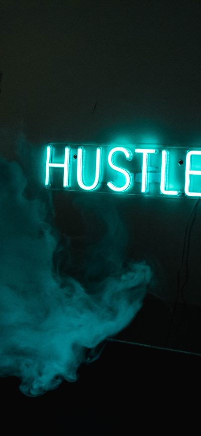 Fond d'écran iPhone Mask Guy Hustle Neon Concept 5k