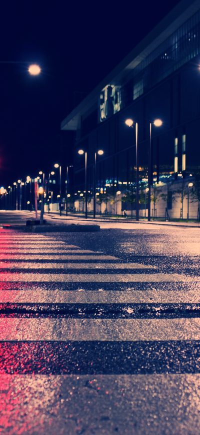 Fond d'écran iPhone Night City Lights Street 4k