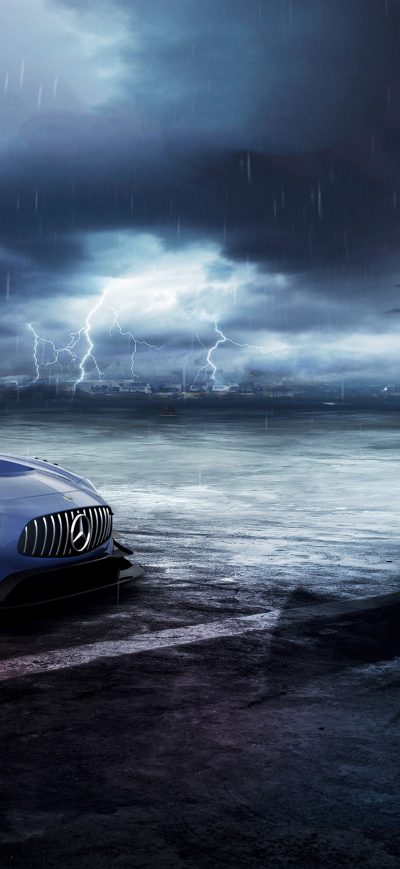 Fond d'écran iPhone Mercedes AMG GT Superman And Batman