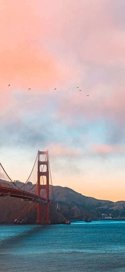Fond d'écran iPhone Golden Gate Bridge Morning 5k