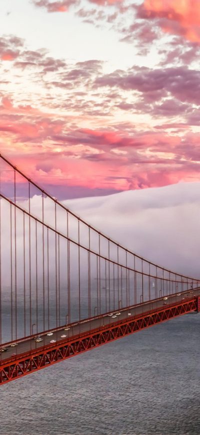 Fond d'écran iPhone Golden Gate Bridge Morning 4k