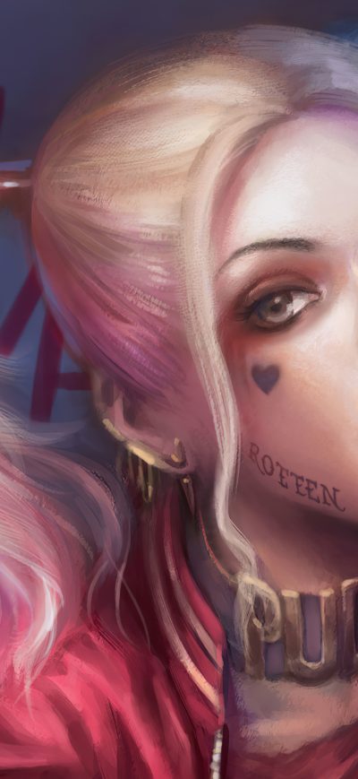 Fond d'écran Harley Quinn Queen sur iPhone