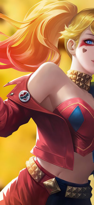 Fond d'écran Harley Quinn Play With Me 4k sur iPhone