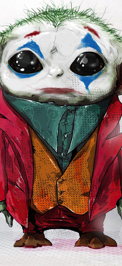 Fond d'écran iPhone Baby Joker X Yoda