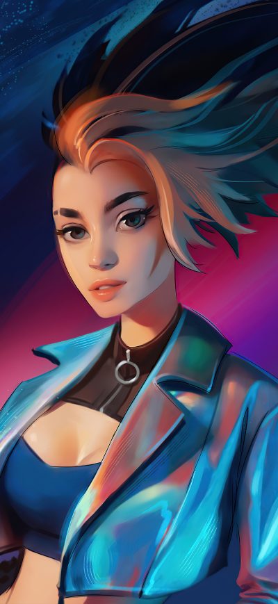 Fond d'écran iPhone Akali Lol 5k